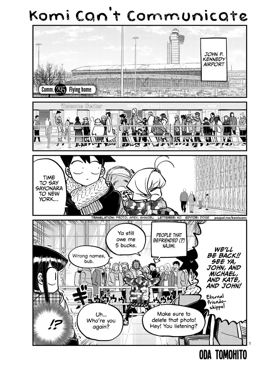 Komi-san wa Komyushou desu Chapter 295 page 1