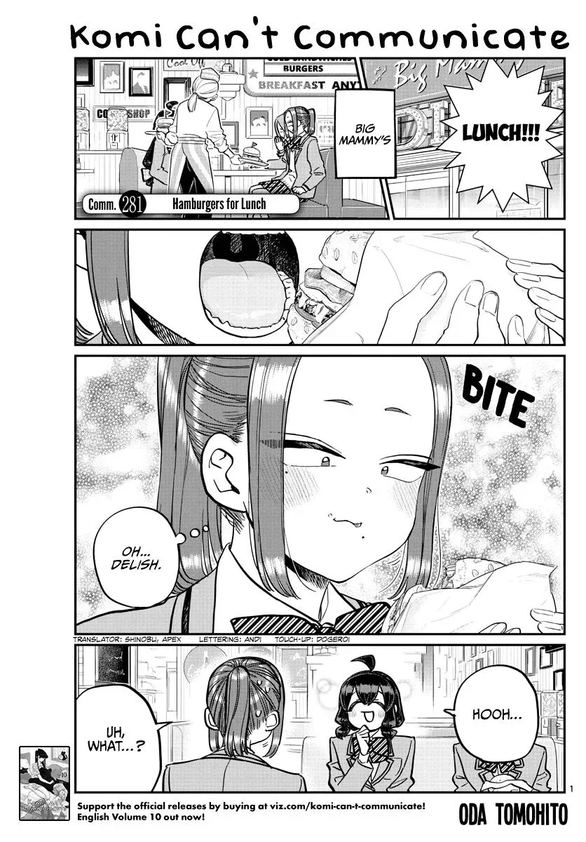 Komi-san wa Komyushou desu Chapter 281 page 1
