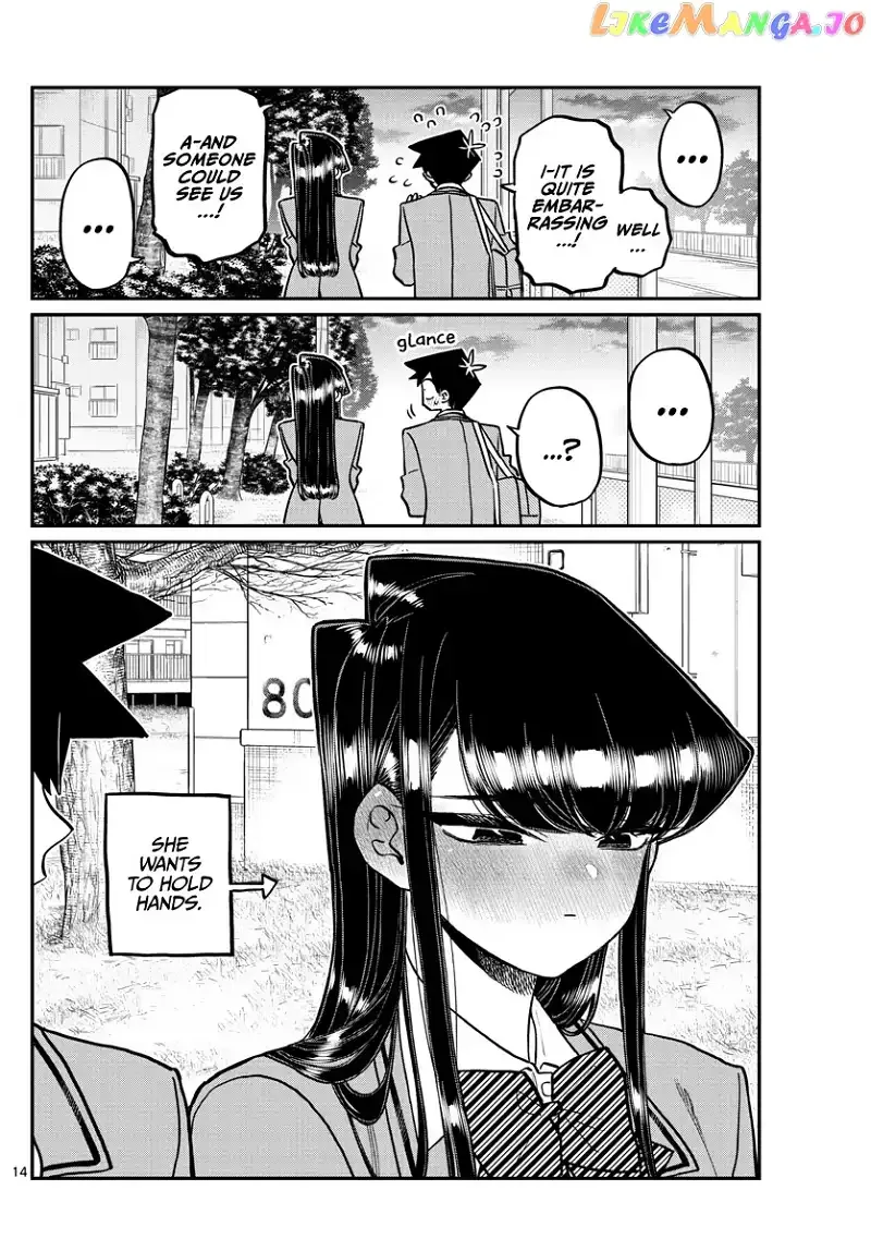 Komi-san wa Komyushou desu Chapter 314 page 14
