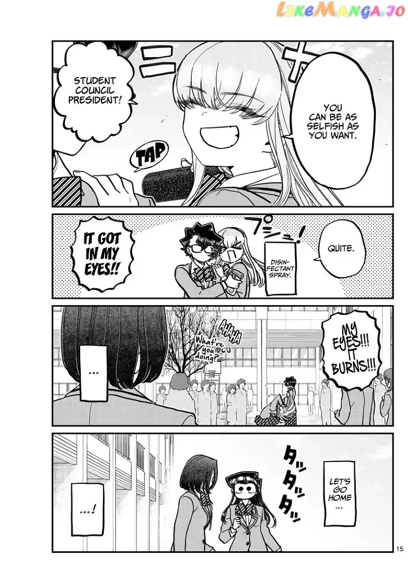 Komi-san wa Komyushou desu Chapter 315 page 15