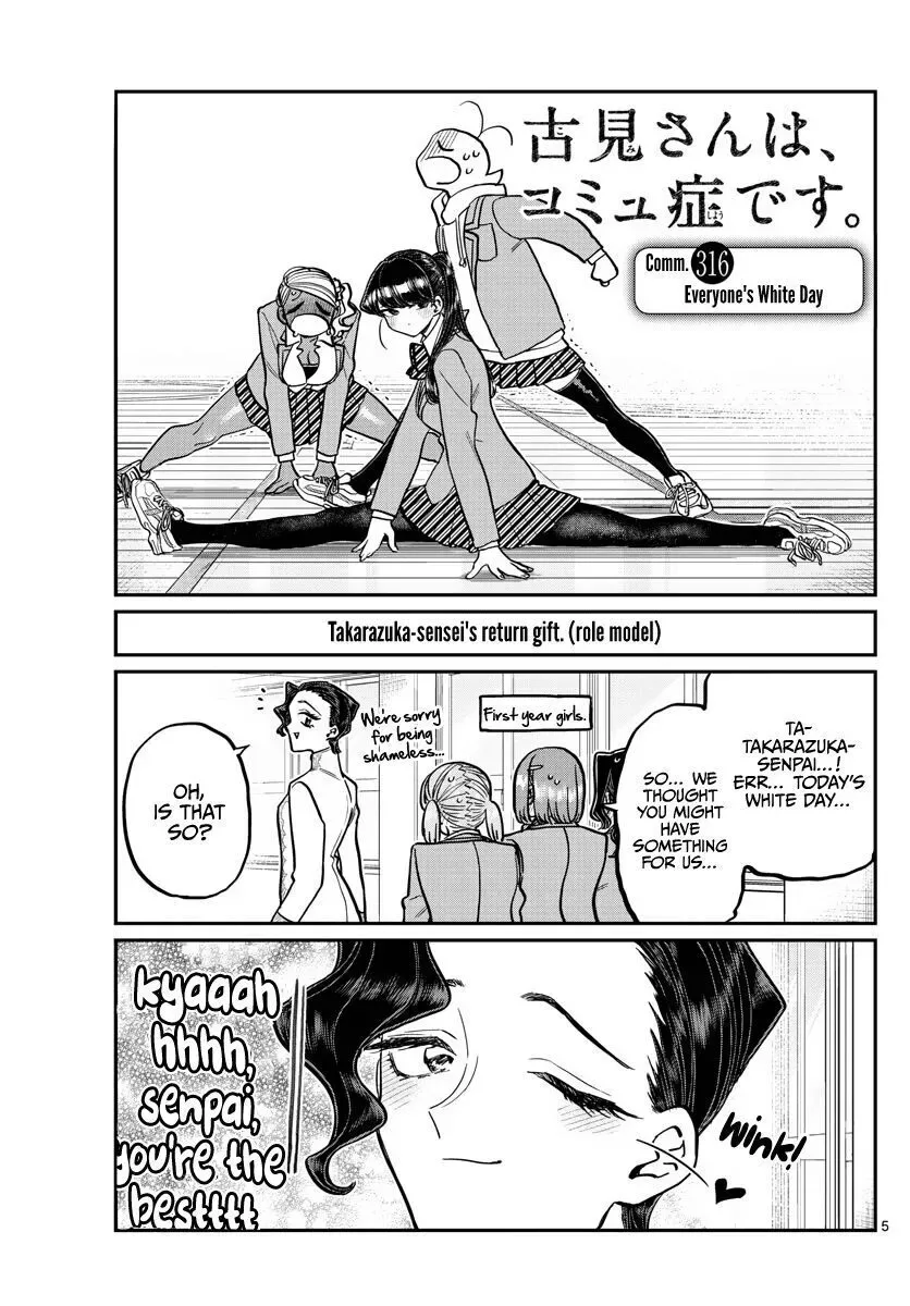 Komi-san wa Komyushou desu Chapter 316 page 5