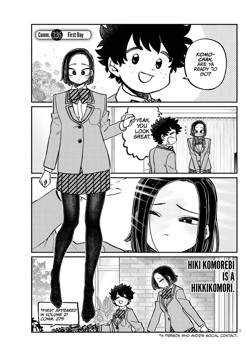 Komi-san wa Komyushou desu Chapter 326 page 1