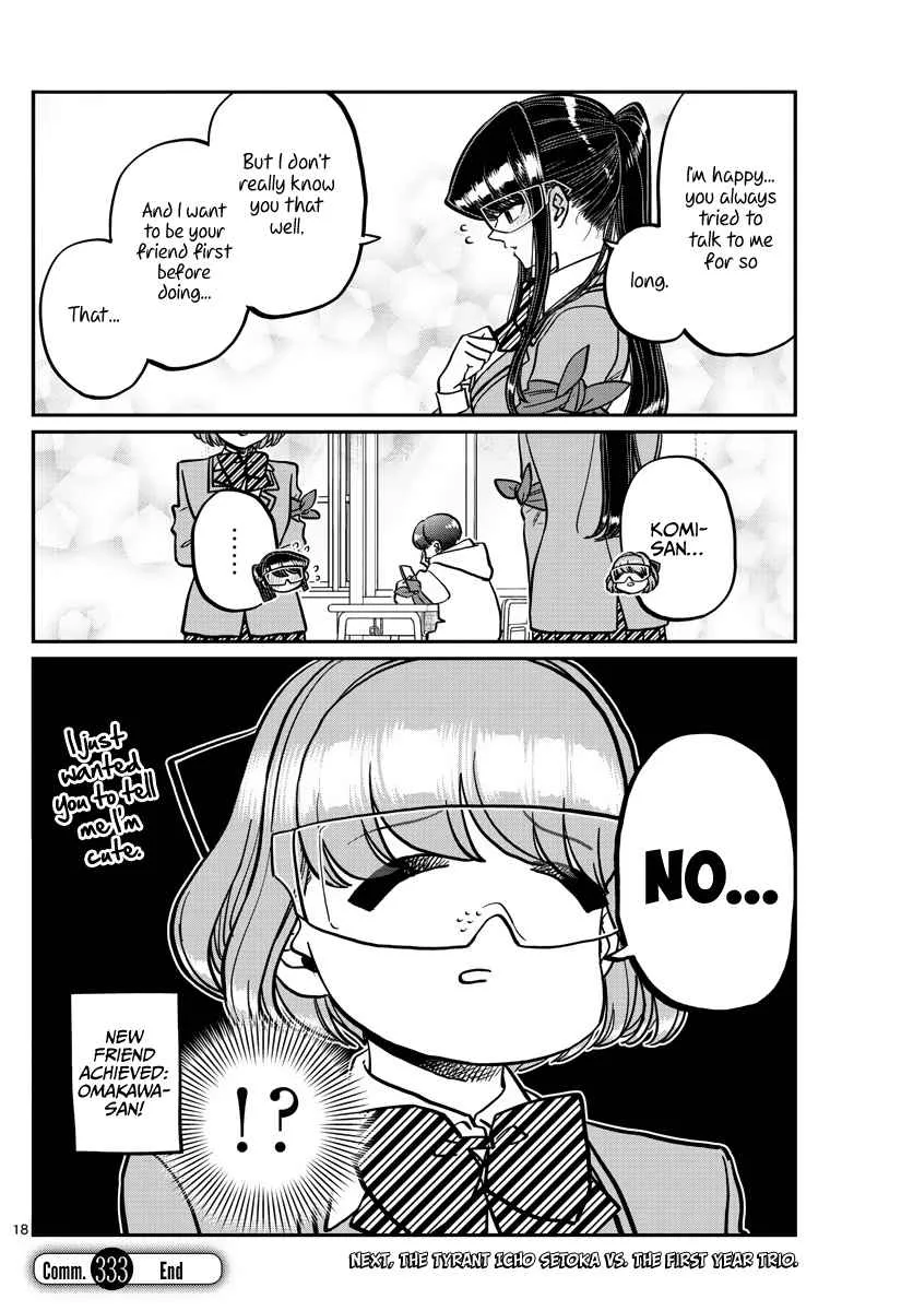 Komi-san wa Komyushou desu Chapter 333 page 18