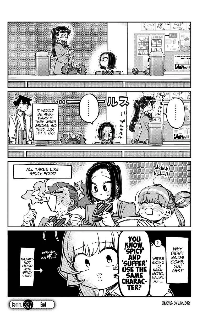 Komi-san wa Komyushou desu Chapter 337 page 18