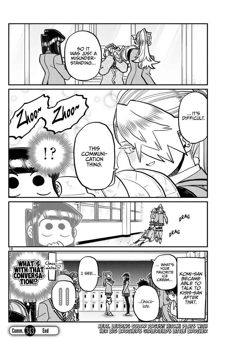 Komi-san wa Komyushou desu Chapter 343 page 19