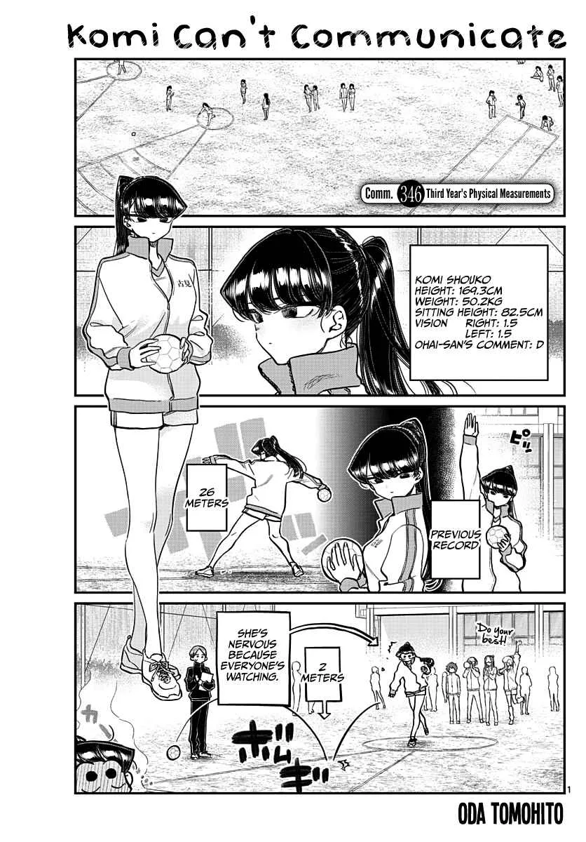 Komi-san wa Komyushou desu Chapter 346 page 1