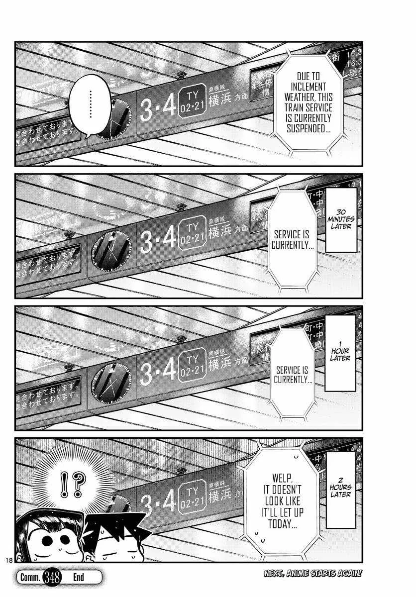 Komi-san wa Komyushou desu Chapter 348 page 18