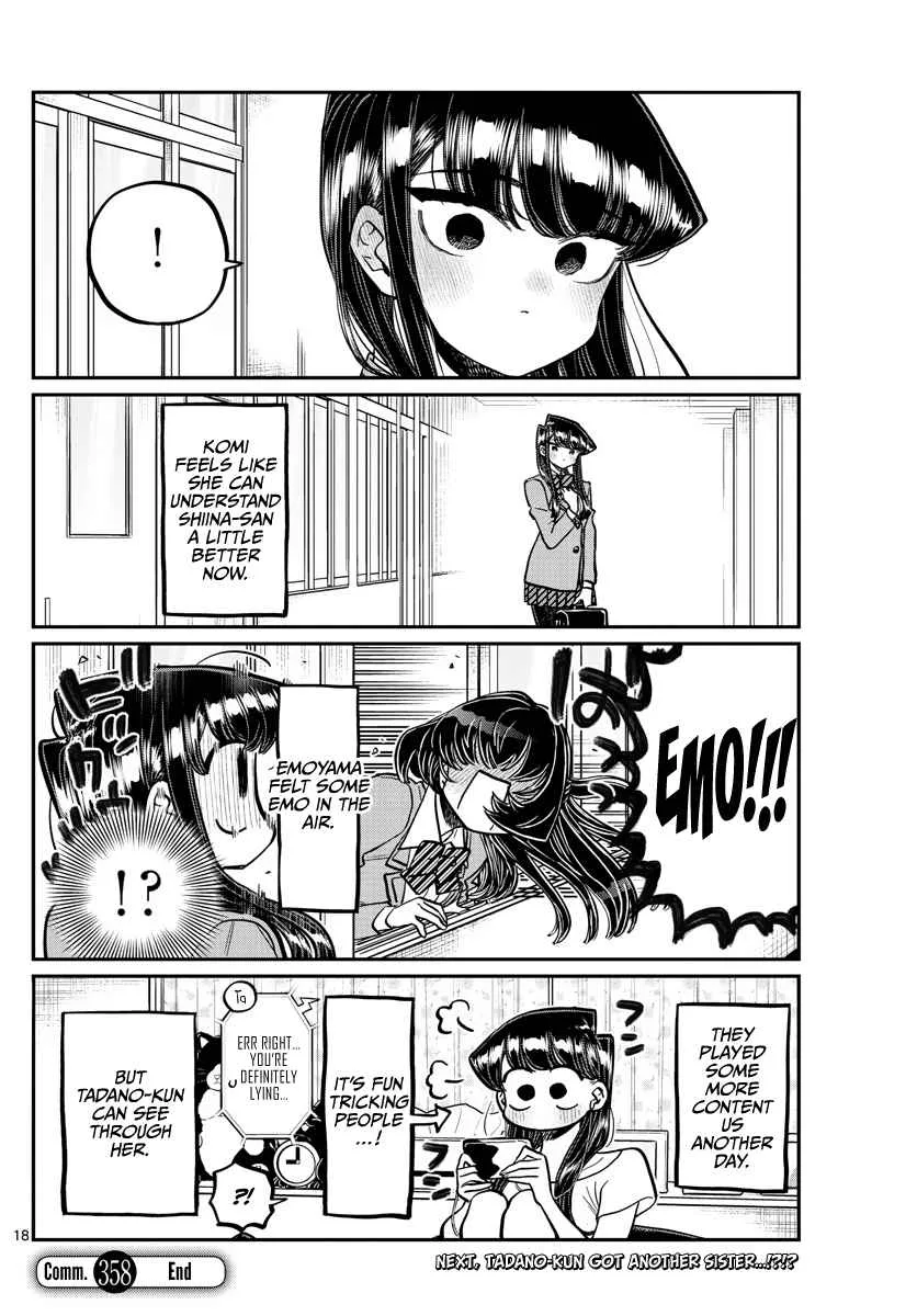 Komi-san wa Komyushou desu Chapter 358 page 18
