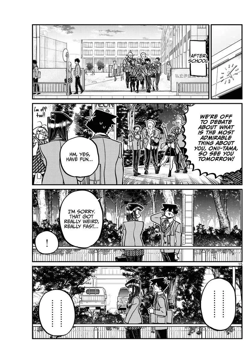 Komi-san wa Komyushou desu Chapter 359 page 15