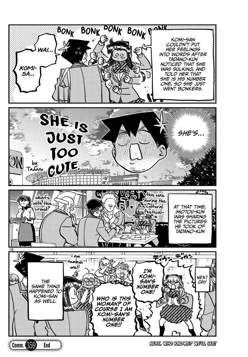 Komi-san wa Komyushou desu Chapter 359 page 18