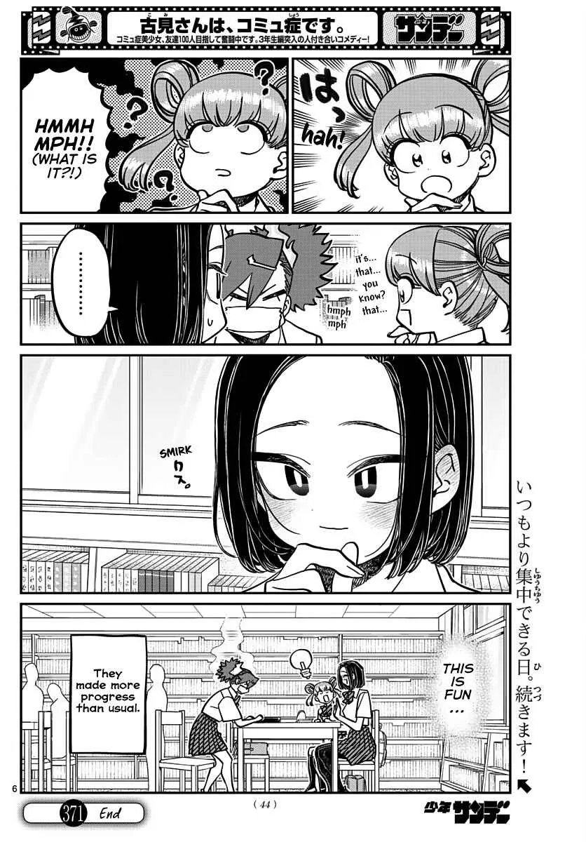 Komi-san wa Komyushou desu Chapter 371 page 6
