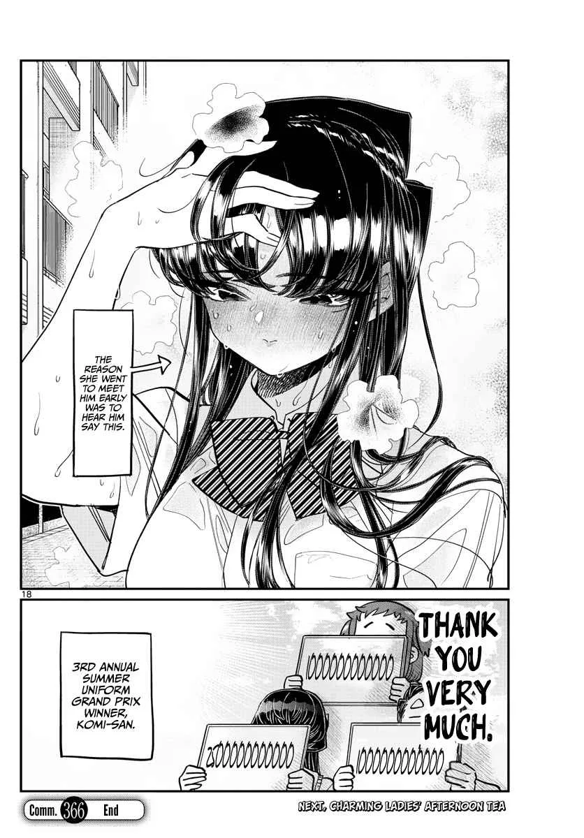 Komi-san wa Komyushou desu Chapter 366 page 18