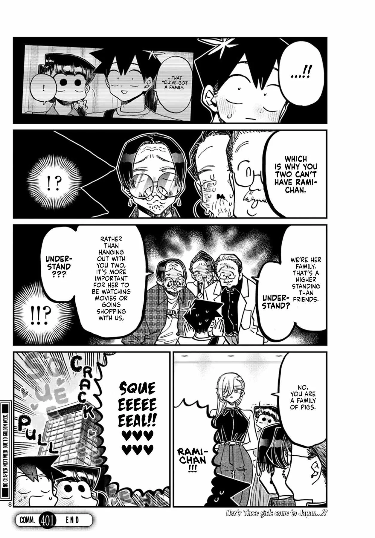 Komi-san wa Komyushou desu Chapter 401 page 8