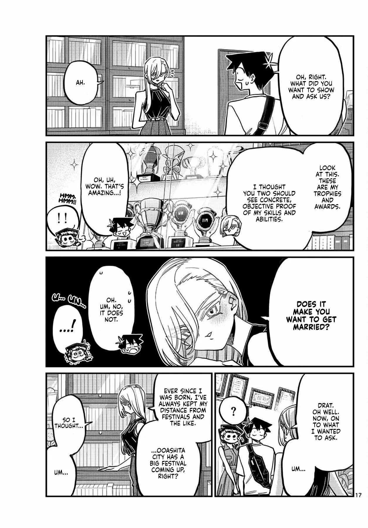 Komi-san wa Komyushou desu Chapter 400 page 17