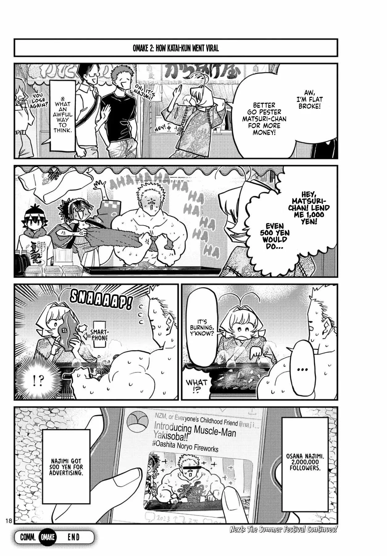 Komi-san wa Komyushou desu Chapter 398 page 18
