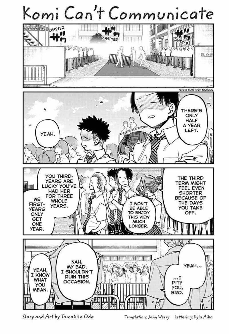Komi-san wa Komyushou desu Chapter 415 page 1