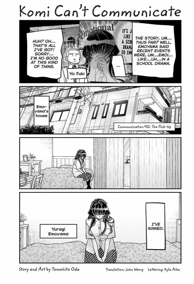 Komi-san wa Komyushou desu Chapter 422 page 1