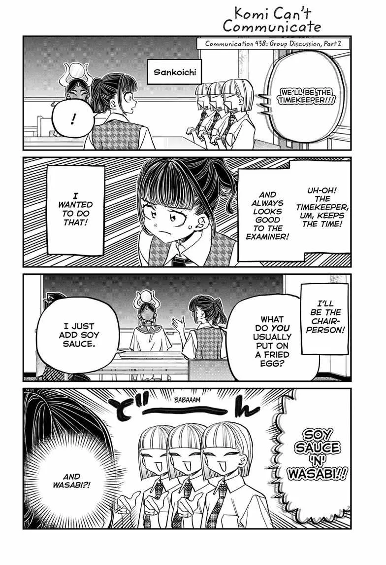Komi-san wa Komyushou desu Chapter 438 page 1