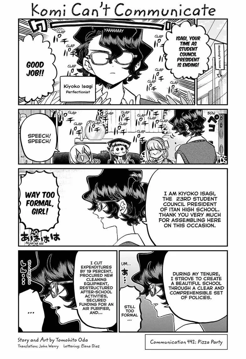 Komi-san wa Komyushou desu Chapter 442 page 1