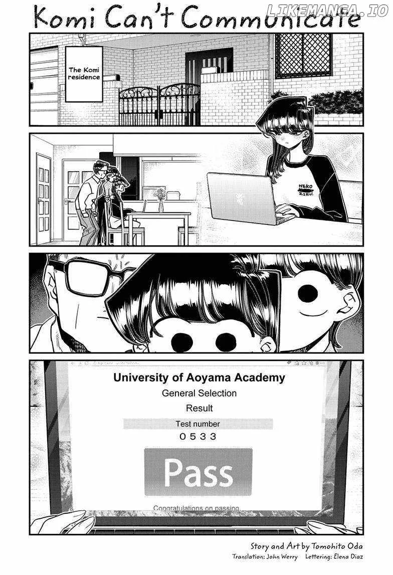 Komi-san wa Komyushou desu Chapter 446 page 1
