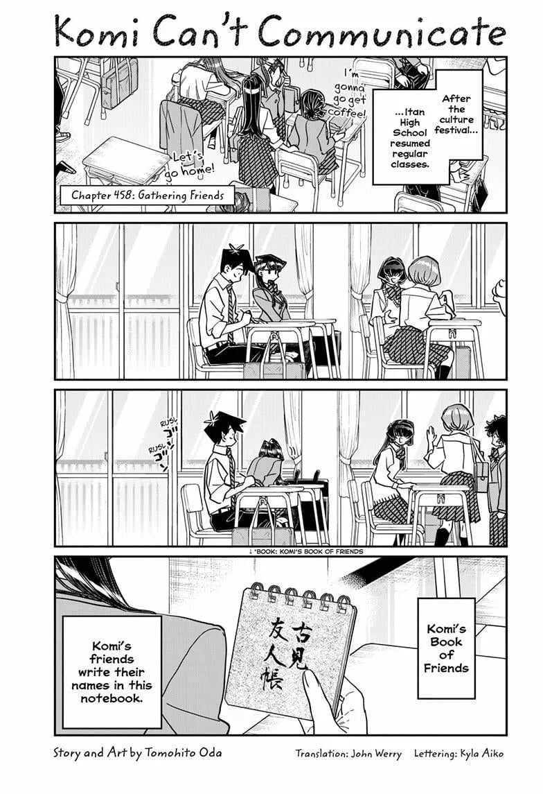 Komi-san wa Komyushou desu Chapter 458 page 2