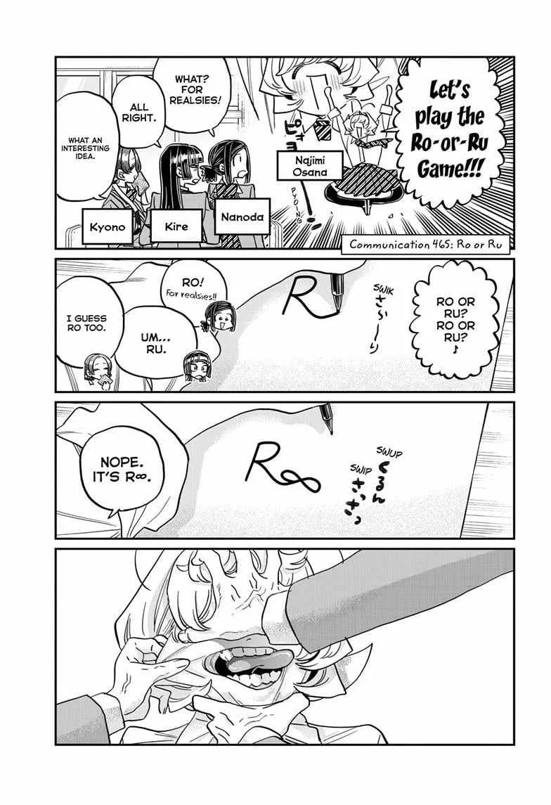 Komi-san wa Komyushou desu Chapter 465 page 1