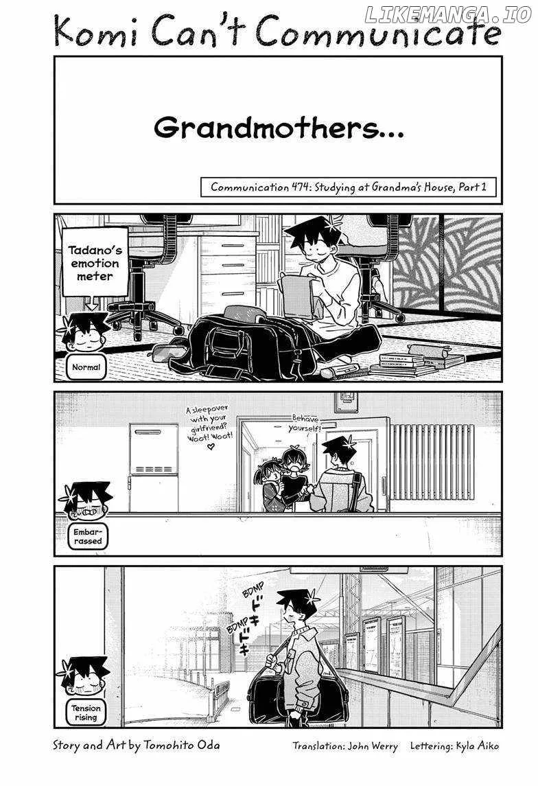 Komi-san wa Komyushou desu Chapter 474 page 2