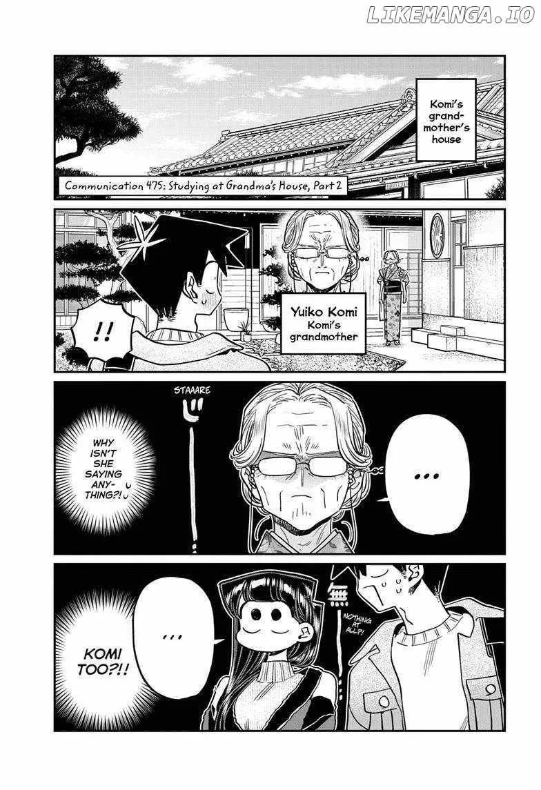 Komi-san wa Komyushou desu Chapter 475 page 2