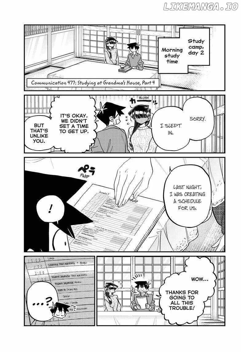Komi-san wa Komyushou desu Chapter 477 page 2