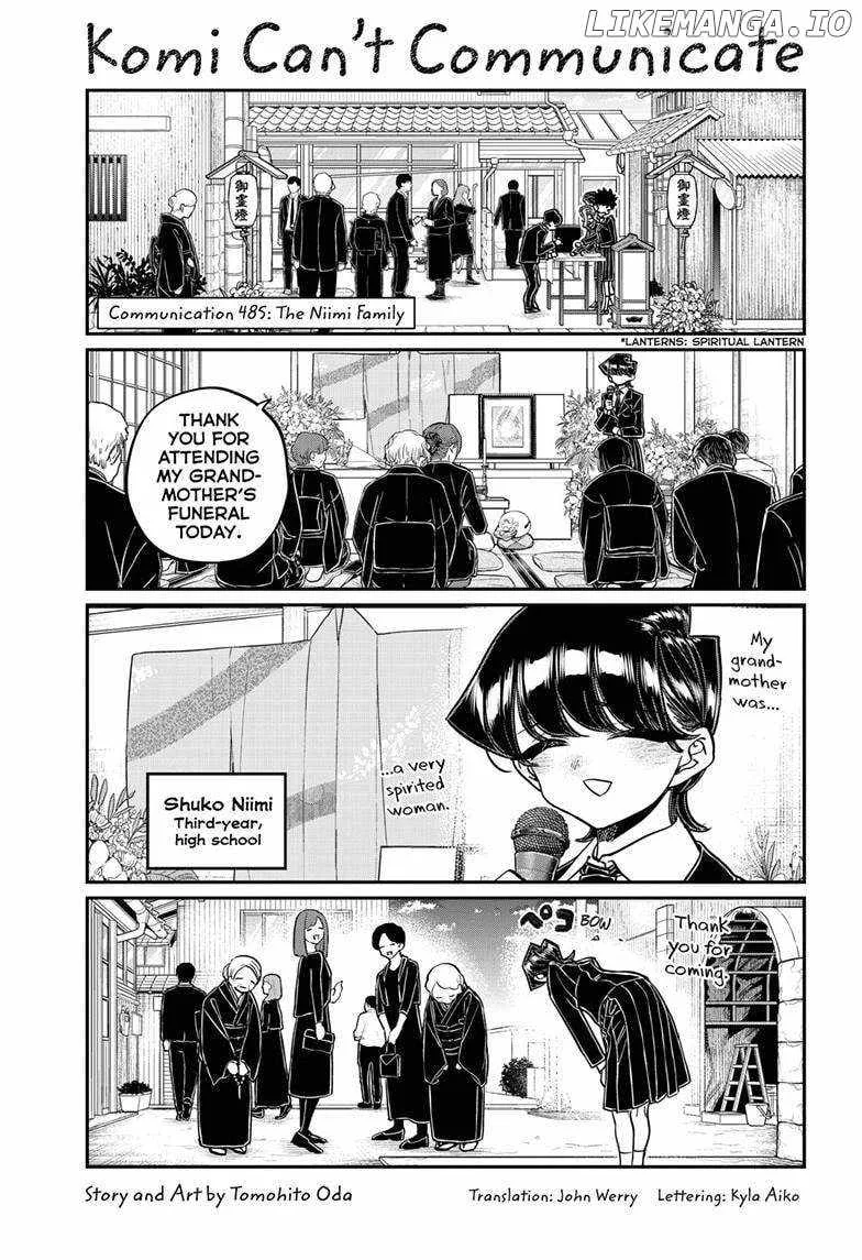 Komi-san wa Komyushou desu Chapter 485 page 2