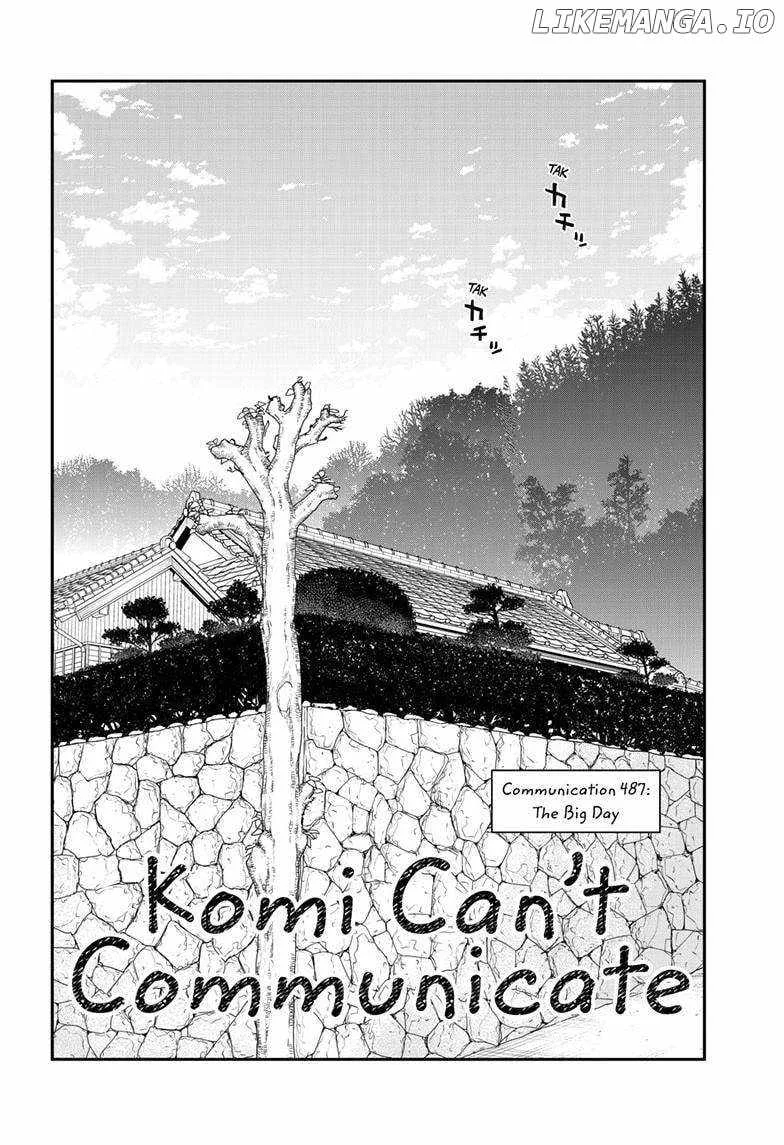 Komi-san wa Komyushou desu Chapter 487 page 3