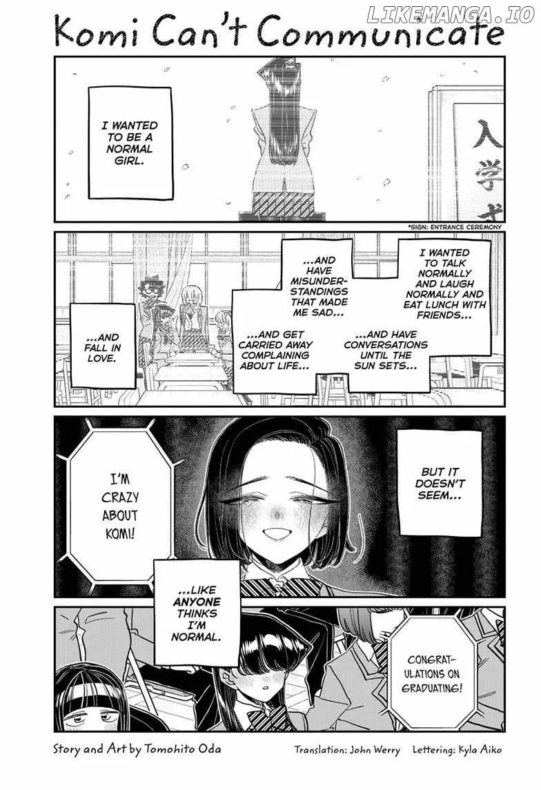 Komi-san wa Komyushou desu Chapter 499 page 4