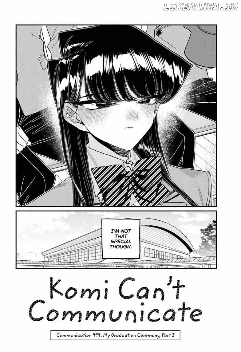 Komi-san wa Komyushou desu Chapter 499 page 5