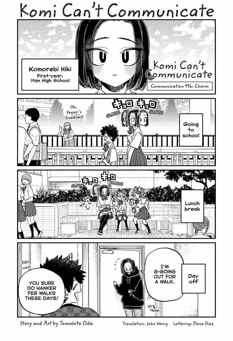 Komi-san wa Komyushou desu Chapter 436 page 1