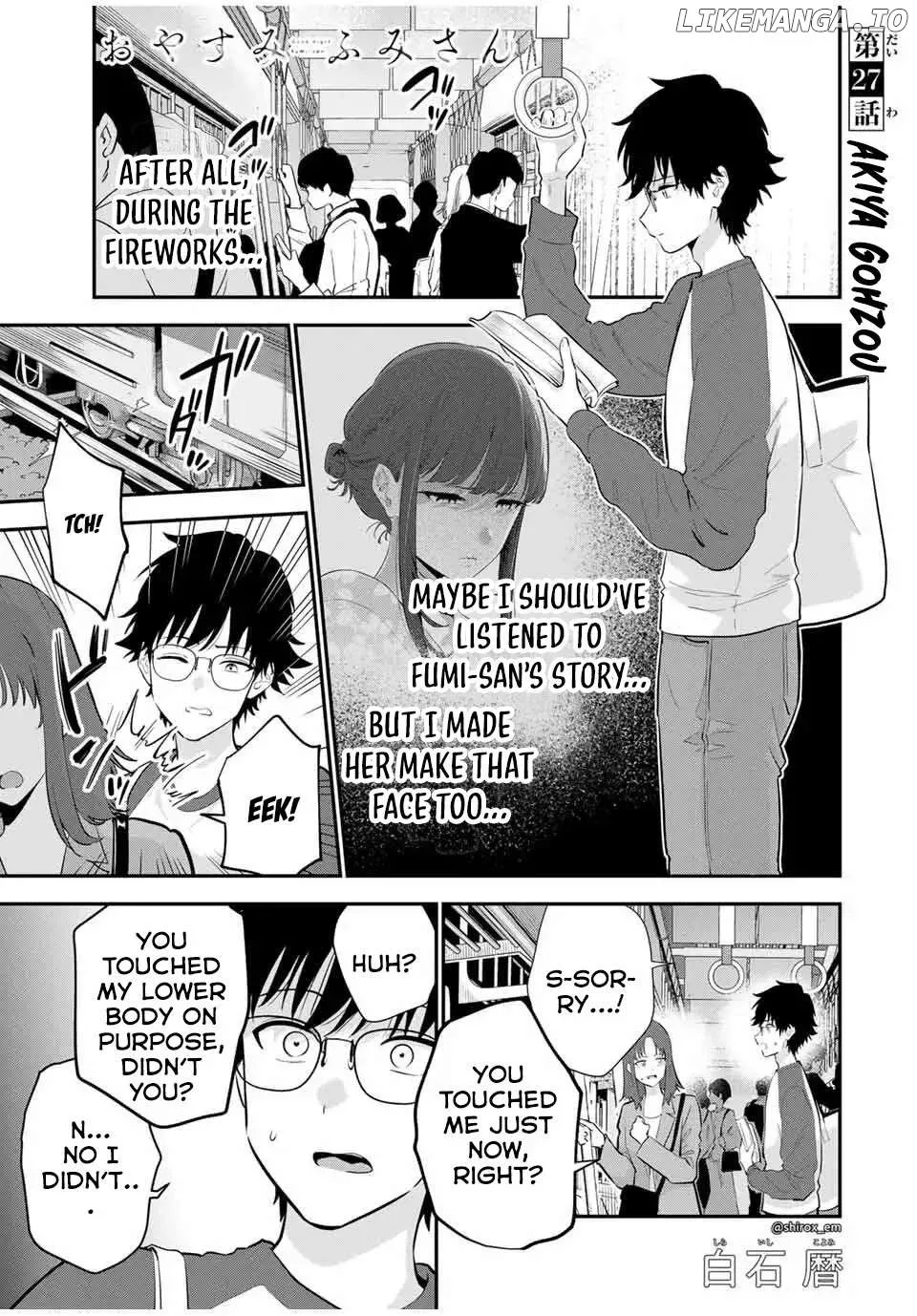 Oyasumi Fumi-San Chapter 27 page 2