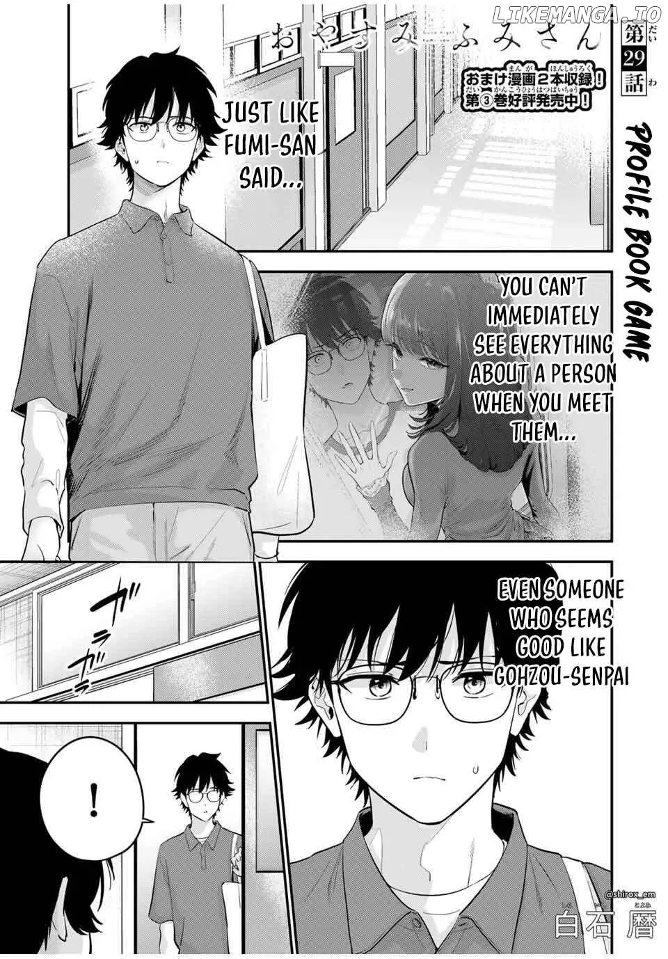 Oyasumi Fumi-San Chapter 29 page 2