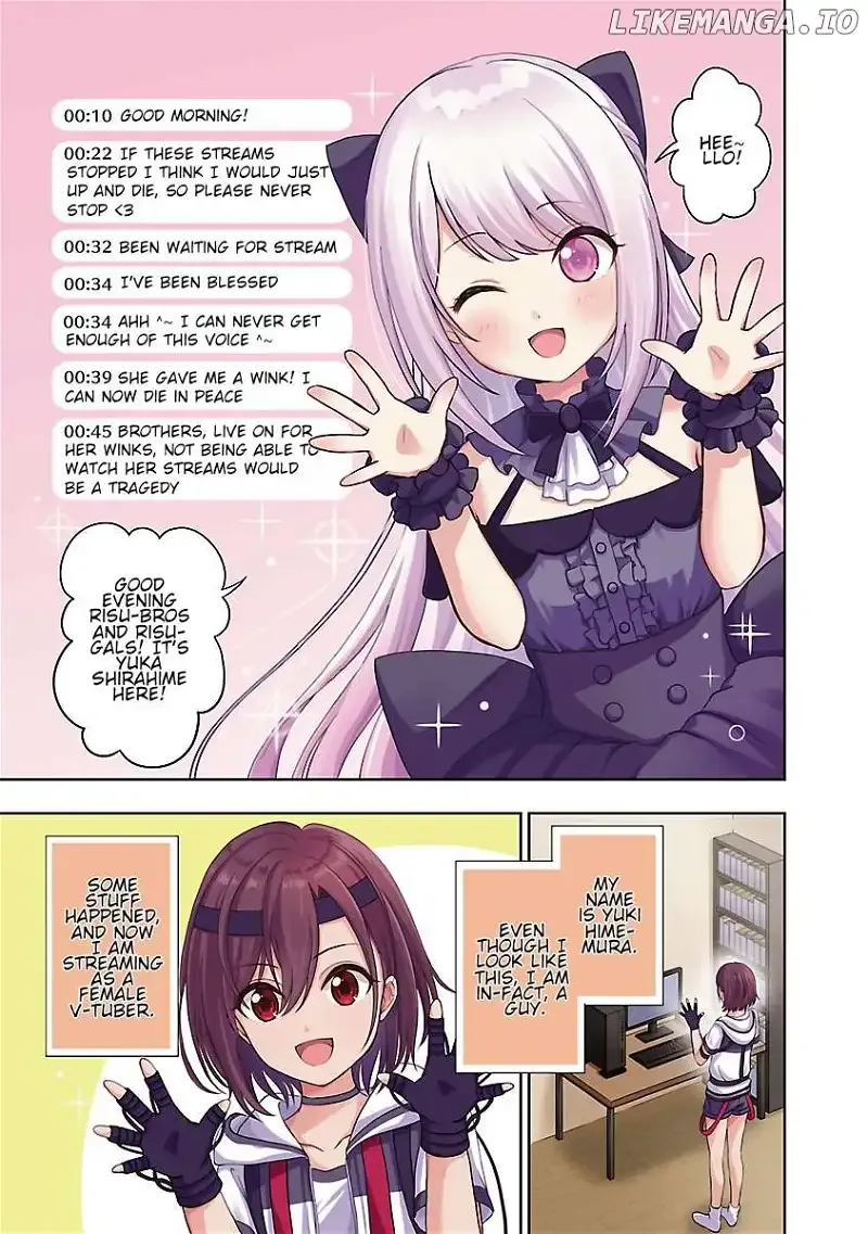 Shitsurenshita node Vtuber Hajimetara Toshiue no Onee-san ni Motemashita Chapter 1 page 1