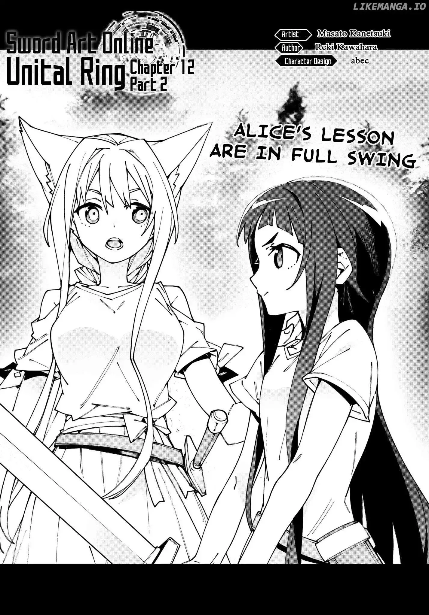 Sword Art Online Unital Ring Chapter 12.2 page 1