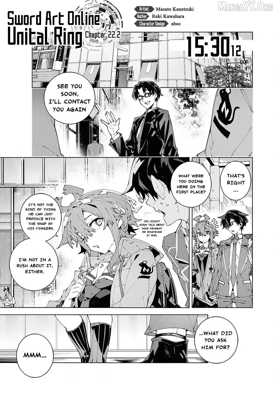 Sword Art Online Unital Ring Chapter 22.2 page 1