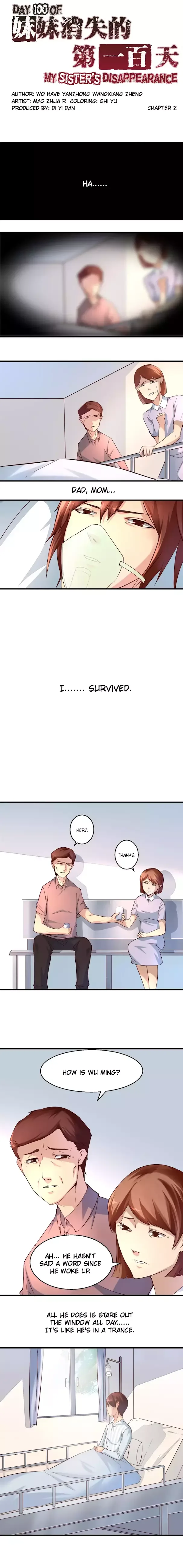 Day 100 of My Sister's Disappearance Chapter 2 page 1