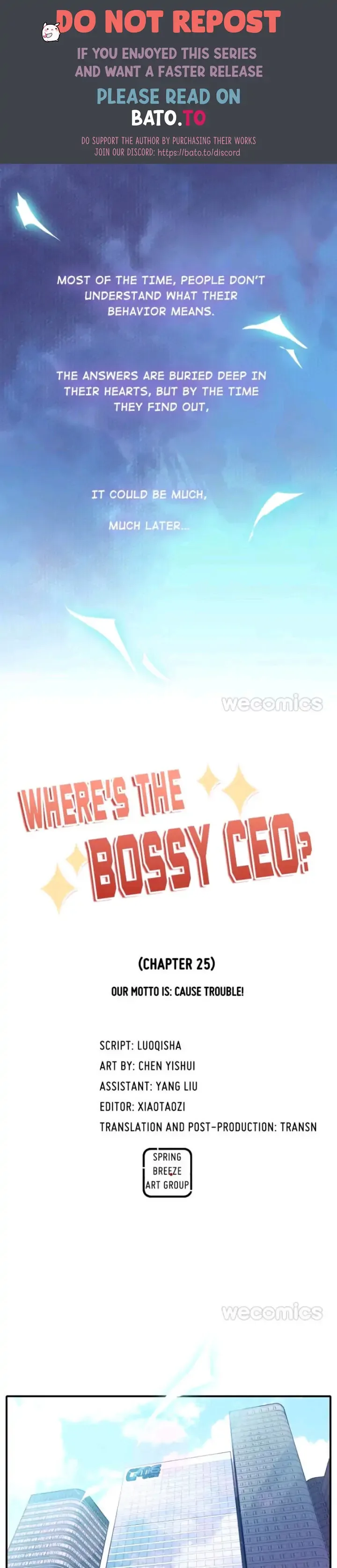 Where's the Bossy CEO? Chapter 26 page 1