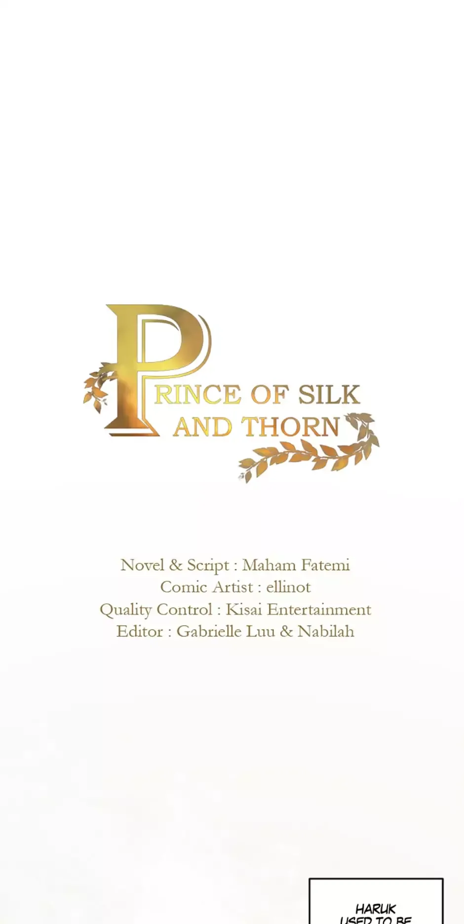 Prince of Silk and Thorn Chapter 43 page 1