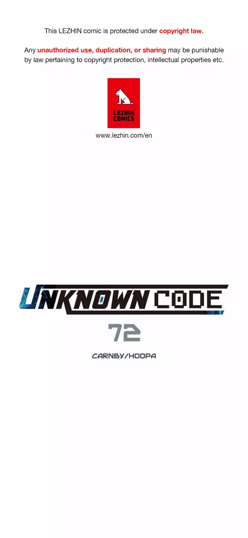 Unknown Code Chapter 72 page 1