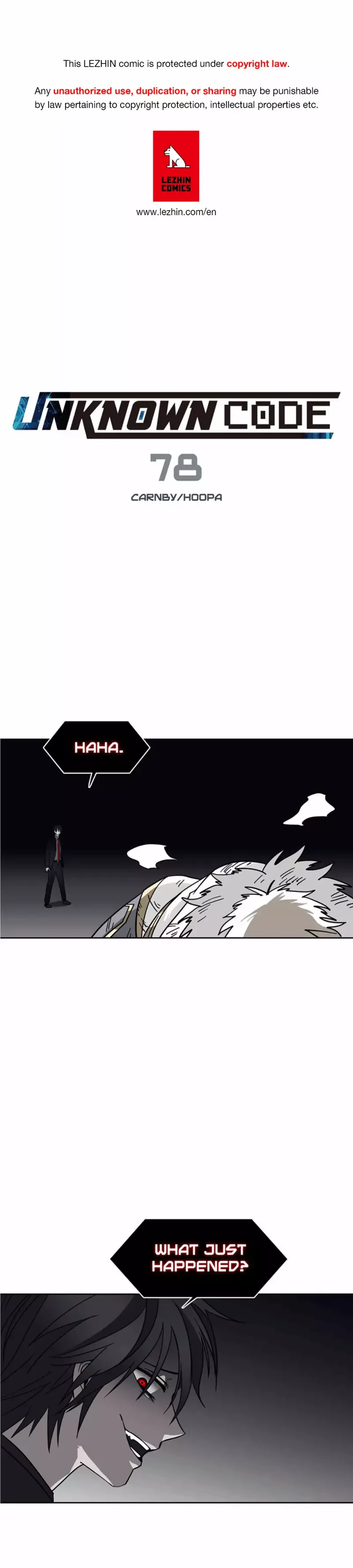 Unknown Code Chapter 78 page 1