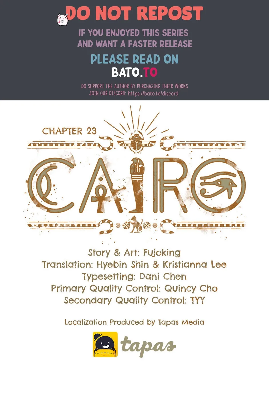 Cairo Chapter 23 page 1