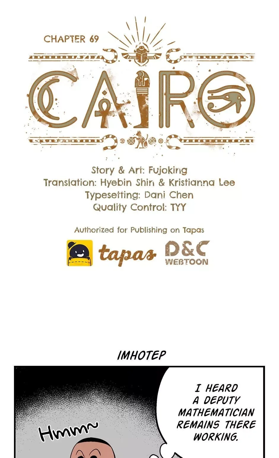 Cairo Chapter 69 page 1