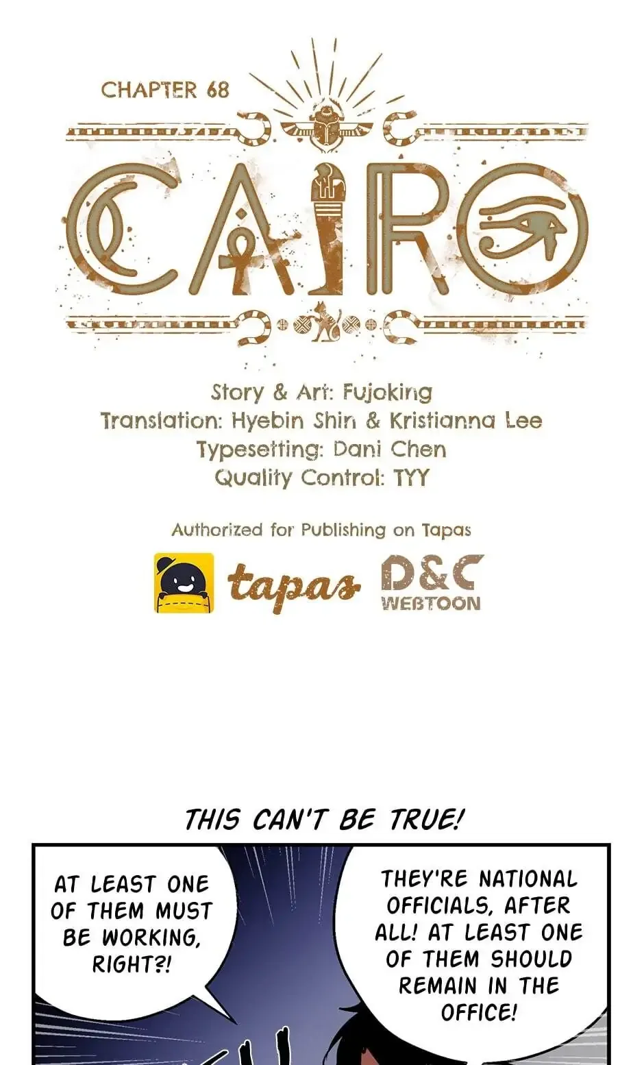 Cairo Chapter 68 page 1