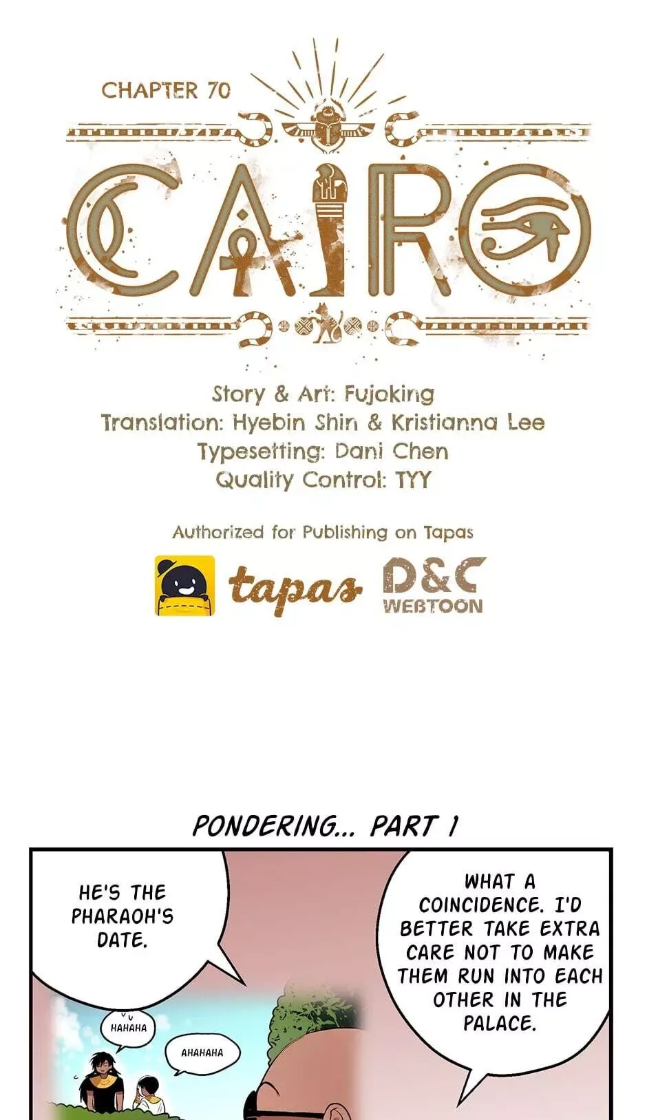 Cairo Chapter 70 page 1