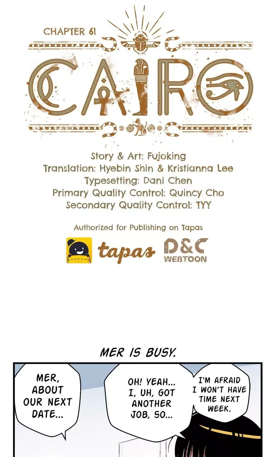 Cairo Chapter 61 page 1