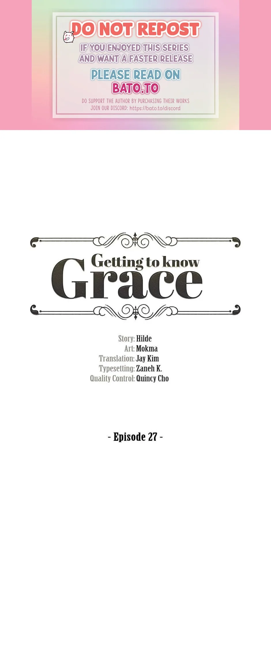 Getting to Know Grace Chapter 27 page 1
